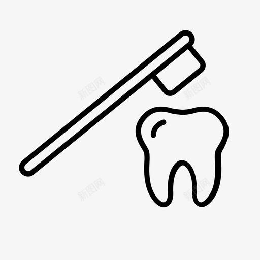 刷牙牙齿牙刷svg_新图网 https://ixintu.com 刷牙 牙齿 牙刷 牙膏 常用 图标