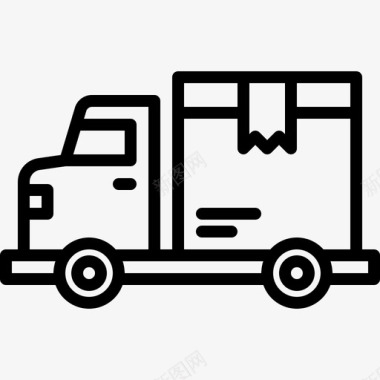 卡车送货箱车图标
