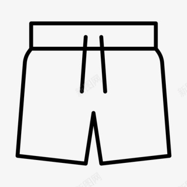 短裤服装夏季图标