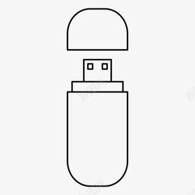 闪存盘电子存储器图标