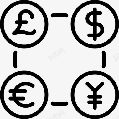 外汇美元欧元图标