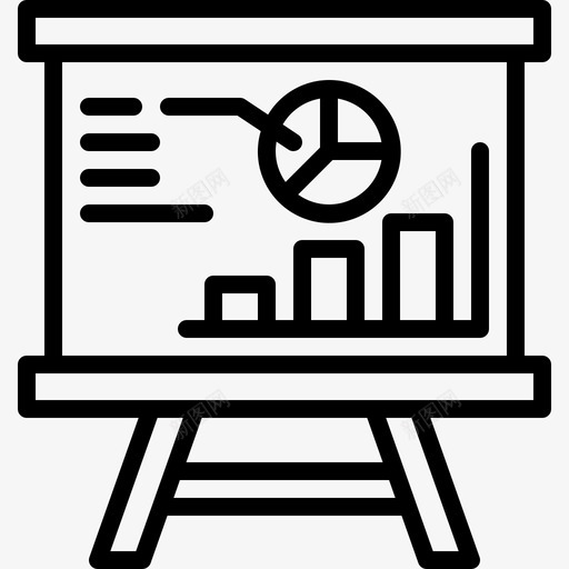 演示板图表饼图svg_新图网 https://ixintu.com 演示 图表 饼图 统计 业务