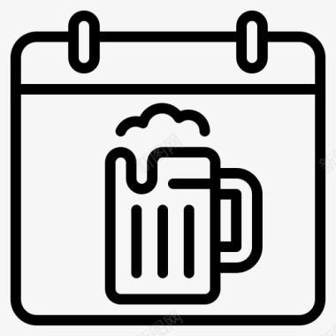 啤酒节巴伐利亚啤酒图标