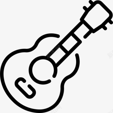 吉他声学乐器图标