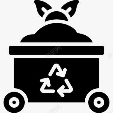 容器生态垃圾图标