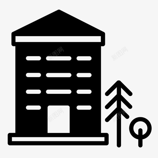 建筑施工办公svg_新图网 https://ixintu.com 建筑 建筑施工 办公 办公房 房地产 货币 实体 风格