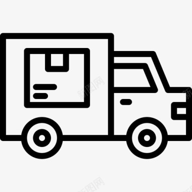 卡车送货箱送货图标