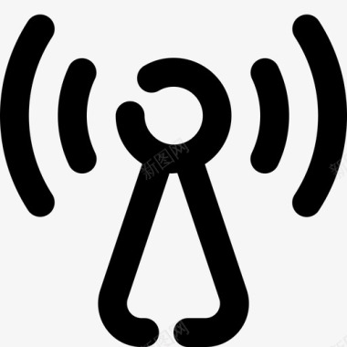 天线无线电天线wifi信号图标