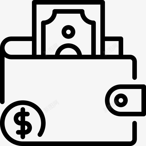 钱包金融货币svg_新图网 https://ixintu.com 钱包 货币 金融 付款