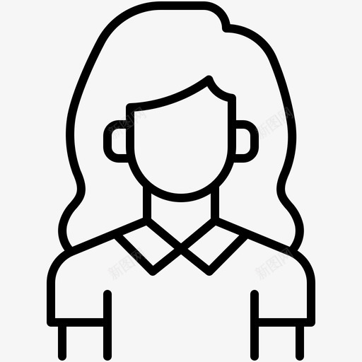 女孩阿凡达时尚svg_新图网 https://ixintu.com 阿凡 女孩 时尚 女人 系列