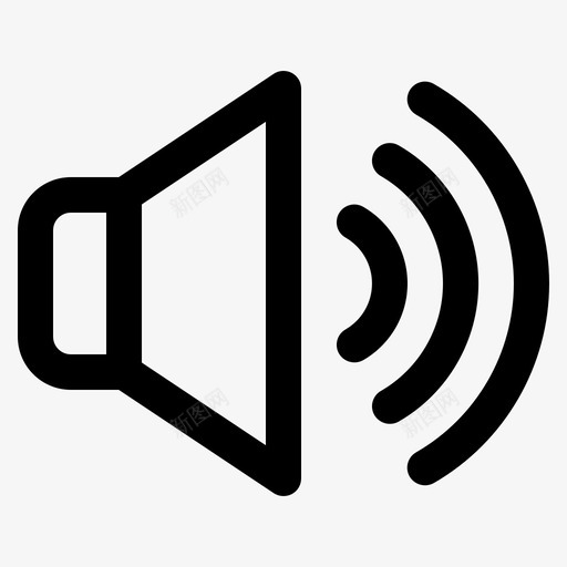 提高音量歌曲声音svg_新图网 https://ixintu.com 提高 音量 歌曲 声音 扬声器 用户界面 大纲