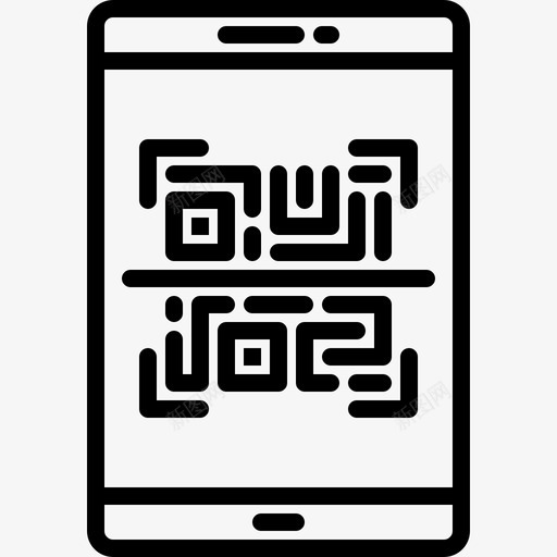 智能手机条形码手机svg_新图网 https://ixintu.com 手机 智能 条形码 二维 扫描 餐饮 专线