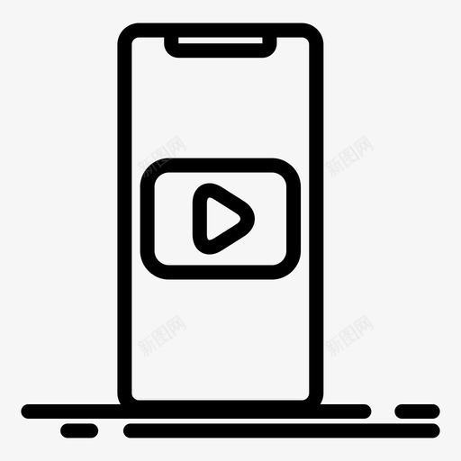 智能手机iphoneplaysvg_新图网 https://ixintu.com 智能 手机 图标 视频