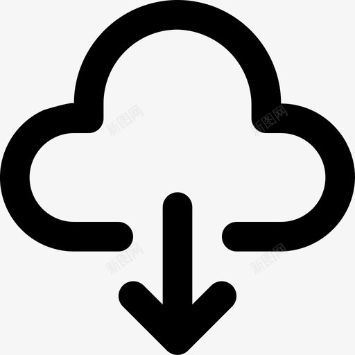 云计算数据下载svg_新图网 https://ixintu.com 云计算 数据 下载 多媒体 选项 存储 概要