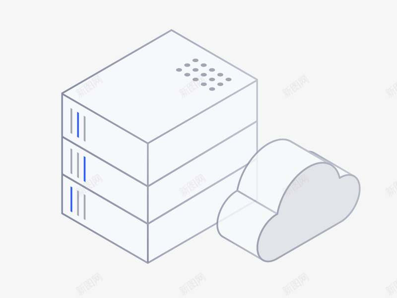 云数据库 DRDS 百度云25D图标png免抠素材_新图网 https://ixintu.com 数据库 百度 云图 图标