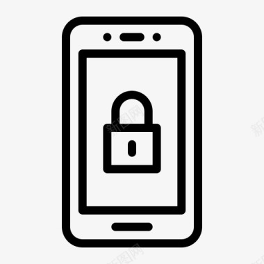 智能手机安全锁密码图标