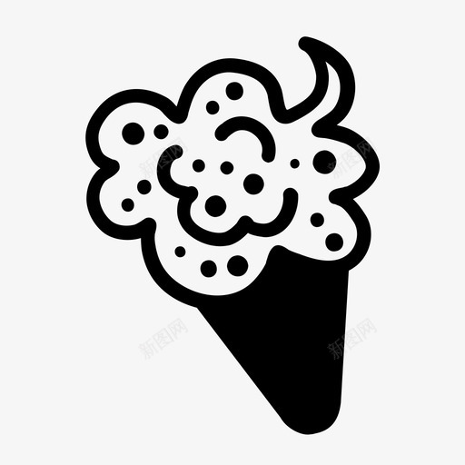 冰淇淋筒冷奶油svg_新图网 https://ixintu.com 冰淇淋 夏季 筒冷 奶油 美味 食品 心情