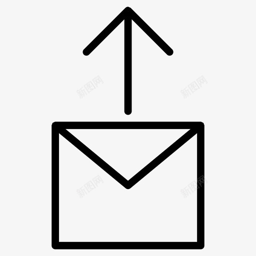 发送信息信封接收svg_新图网 https://ixintu.com 发送 信息 信封 接收 信件 邮件