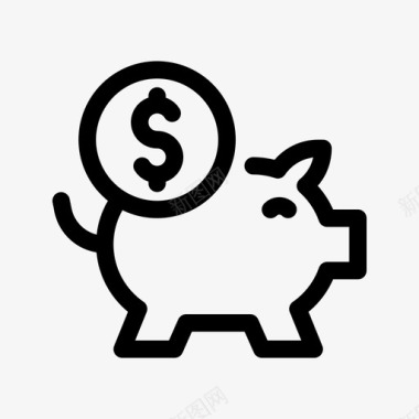 小猪银行金融保险箱图标
