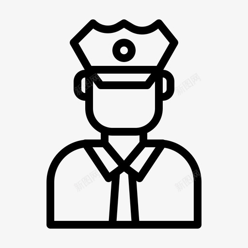 警察警官职业svg_新图网 https://ixintu.com 警察 警官 职业 制服