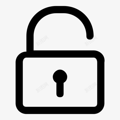 打开挂锁解锁用户界面svg_新图网 https://ixintu.com 打开 挂锁 解锁 用户界面