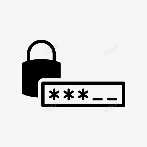 密码访问码锁svg_新图网 https://ixintu.com 密码 访问 码锁 密码锁 轮廓 图示