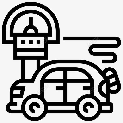 停车收费表汽车机器svg_新图网 https://ixintu.com 停车 收费 汽车 机器 路边 城市 要素