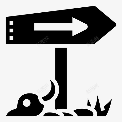 路标箭头目的地svg_新图网 https://ixintu.com 路标 箭头 目的地 方向 行程 牛仔 标志