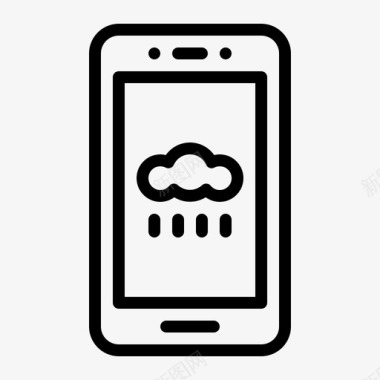 天气应用程序天气预报智能手机图标