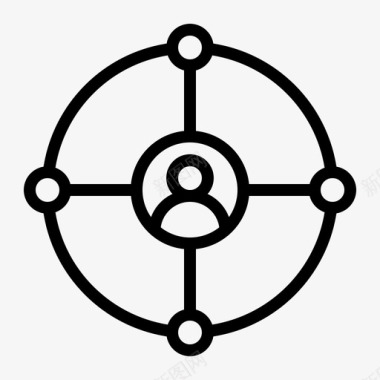 社交网络通讯网络图标
