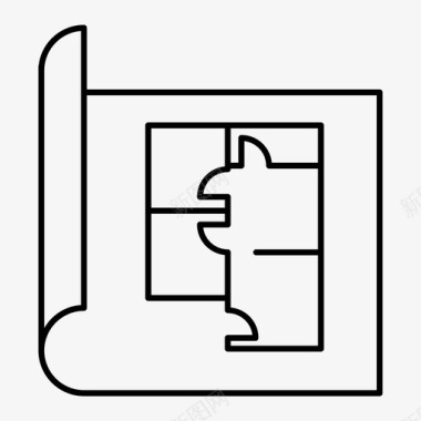 平面布置图设计建筑土建图标