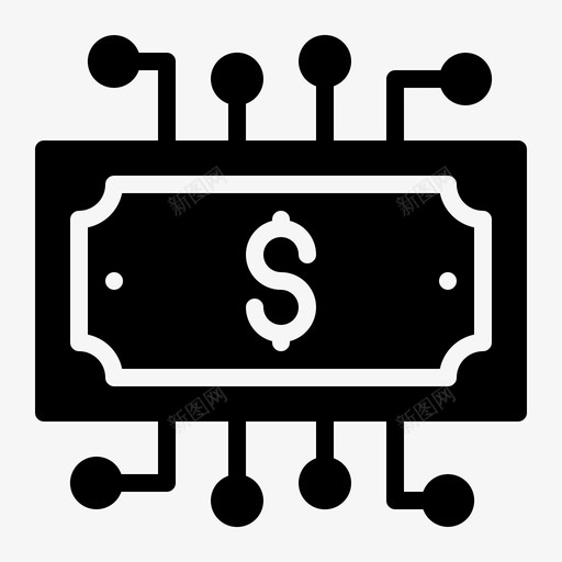数字货币货币美元svg_新图网 https://ixintu.com 货币 数字 美元 金融 符号