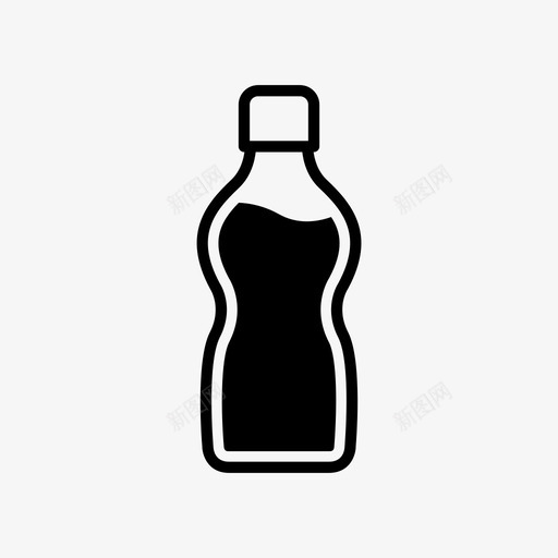 采购产品瓶子容器饮料svg_新图网 https://ixintu.com 瓶子 采购 产品 容器 饮料 塑料 水瓶 轮廓 雕文