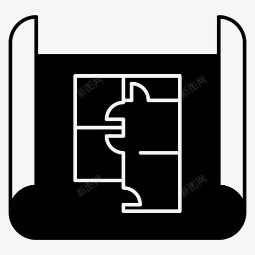 平面图设计建筑建筑平面图svg_新图网 https://ixintu.com 平面图 设计 建筑 图纸 房屋