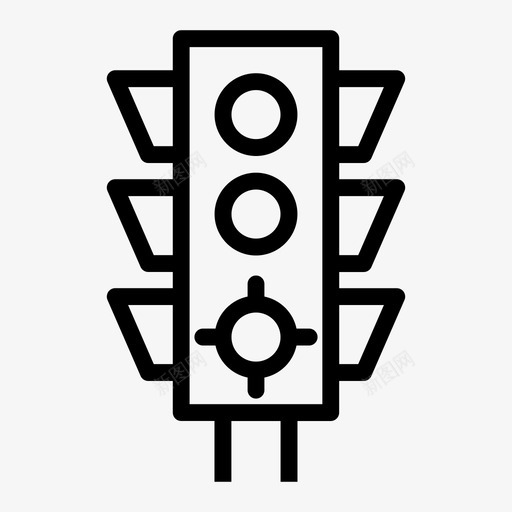 交通灯指示灯标志svg_新图网 https://ixintu.com 交通 指示灯 标志 停车 车灯 灯组