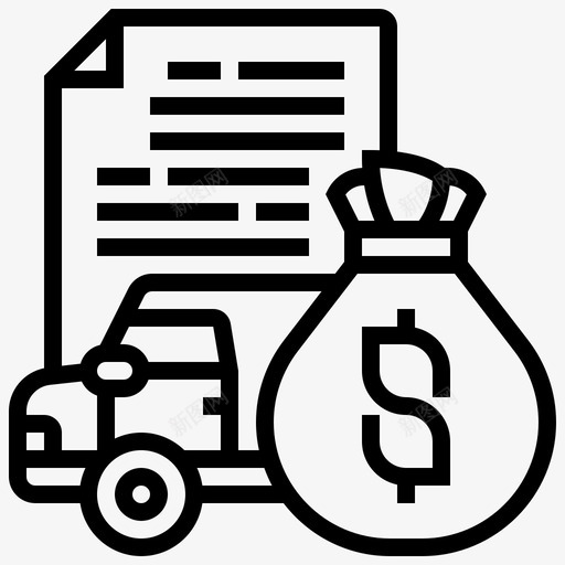 贷款和抵押资产汽车svg_新图网 https://ixintu.com 贷款 抵押贷款 抵押 资产 汽车 货币 会计