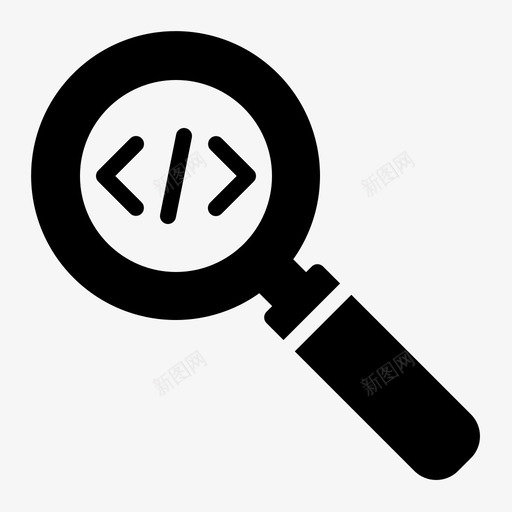 搜索编码开发svg_新图网 https://ixintu.com 编程 搜索 编码 开发 网页 符号