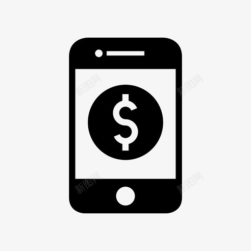 手机银行银行应用程序电子银行svg_新图网 https://ixintu.com 银行 手机 应用程序 电子 货币 网上银行 轮廓 字形