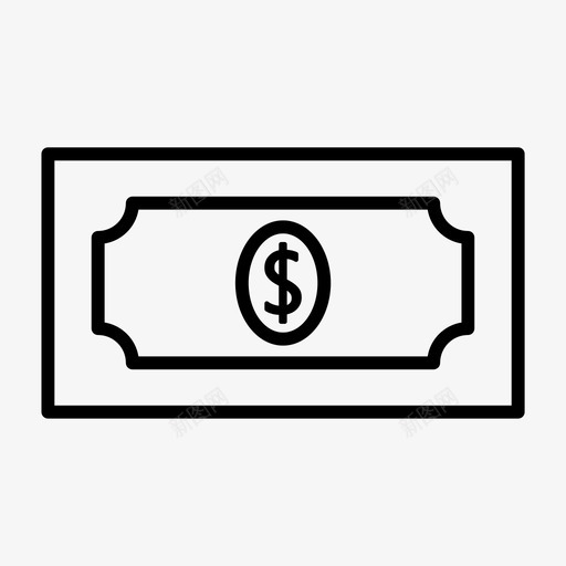纸币现金付款svg_新图网 https://ixintu.com 纸币 现金 付款