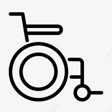 轮椅残障康复图标