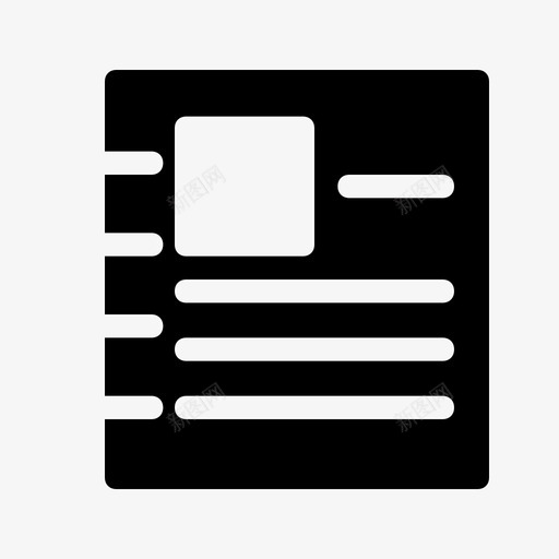 笔记本列表报纸svg_新图网 https://ixintu.com 笔记本 列表 报纸 办公室 任务 新闻 符号