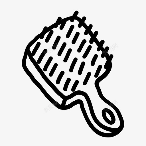 采购产品头发刷头发刷美容svg_新图网 https://ixintu.com 头发 发梳 手绘 采购 产品 美容 发型 桨手