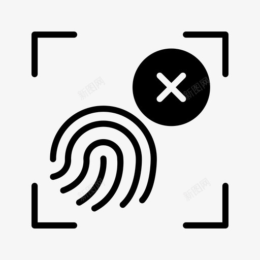 指纹扫描密码安全码svg_新图网 https://ixintu.com 扫描 指纹 安全 全码 密码 正确