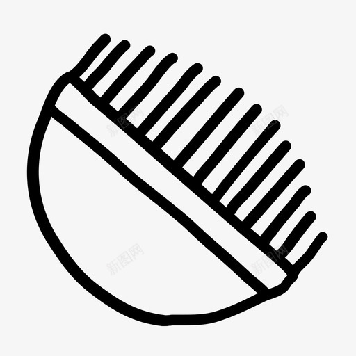 梳子美容发刷svg_新图网 https://ixintu.com 梳子 手绘 美容 发刷 发型 宽牙