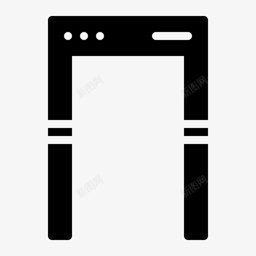 金属探测器机场安全svg_新图网 https://ixintu.com 金属 探测器 安全 机场 标志
