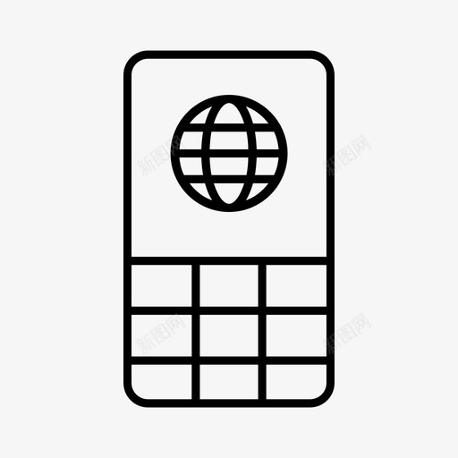 移动互联网小工具小键盘电话svg_新图网 https://ixintu.com 移动 互联网 小工 工具 小键盘 电话 话旧 手机