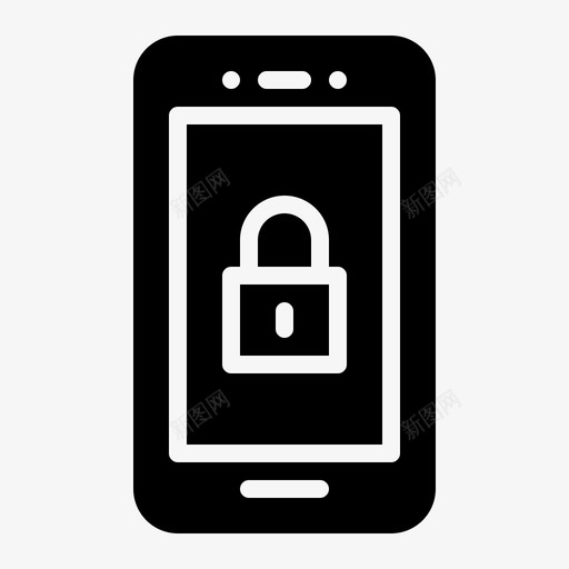 智能手机安全锁密码svg_新图网 https://ixintu.com 安全 智能 手机 密码 标志 标志符 符号