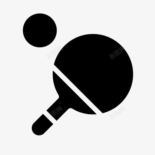 运动球场svg_新图网 https://ixintu.com 运动 球场 健身 划桨 乒乓球 图标 图示