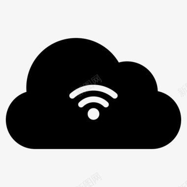 云存储互联网网络图标