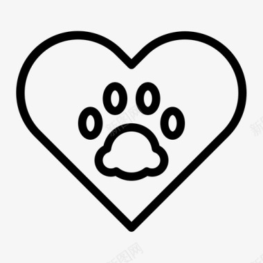 动物救援慈善爪子图标